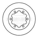 Borg & Beck Brake Disc Single Part No -BBD5725S