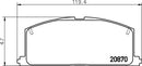 Mintex Brake Pad Set fits -Toyota MDB1251 (also fits other vehicles)