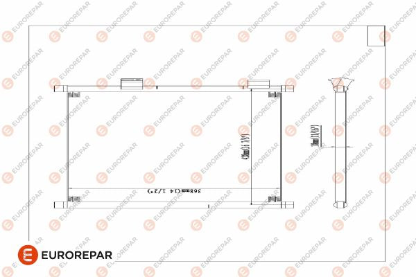 Eurorepar Air Conditioning Condenser - 1609636080