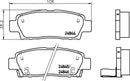 Mintex Brake Pad Set fits -Toyota MDB2165 (also fits other vehicles)