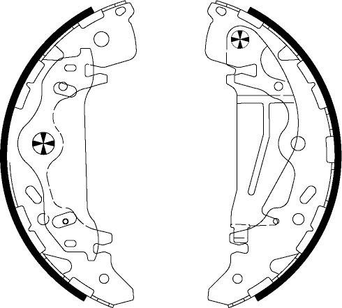 Mintex Brake Shoes fits -Kia MFR625 (also fits other vehicles)