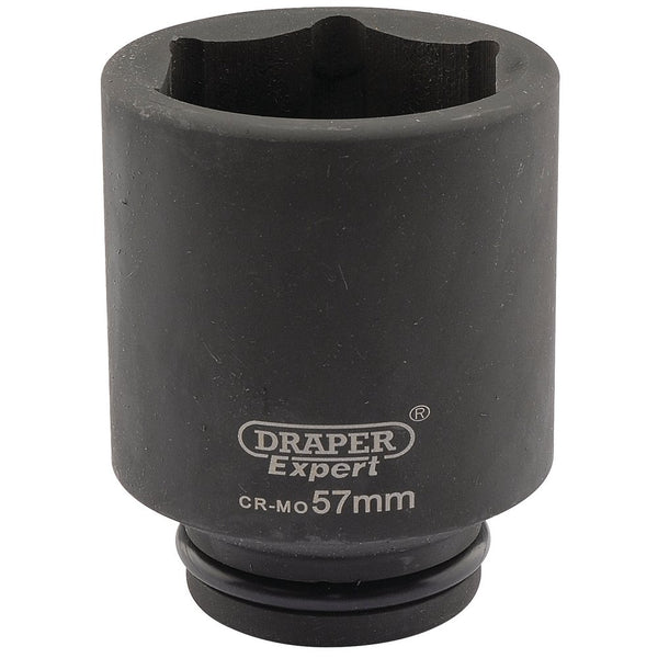 Expert HI-TORQ 6 Point Deep Impact Socket, 3/4" Sq Dr, 57mm