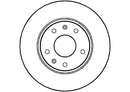 Disctech Brake Disc - Fits Ford, Land rover - ABD2764 - Front Axle