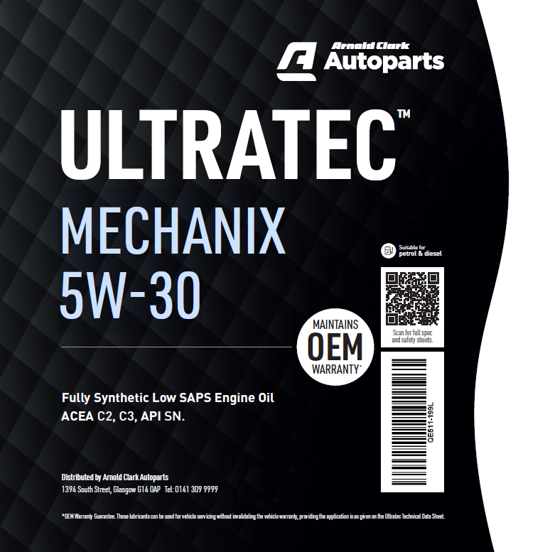 Ultratec MECHANIX 5W30 - 20 Litre Engine Oil