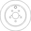 Disctech Brake Disc - Fits Jeep, Subaru - ABD3400 - Rear Axle