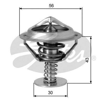 Gates Thermostat, coolant - TH05382G1