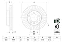 Bosch Brake Disc > Single Bd1548 Part No - 0986479716