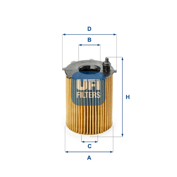 UFI Oil Filter - Ch11867Eco - 25.187.00