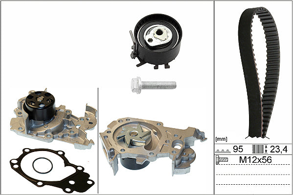 INA Water Pump & Timing Belt Set - - 530019530