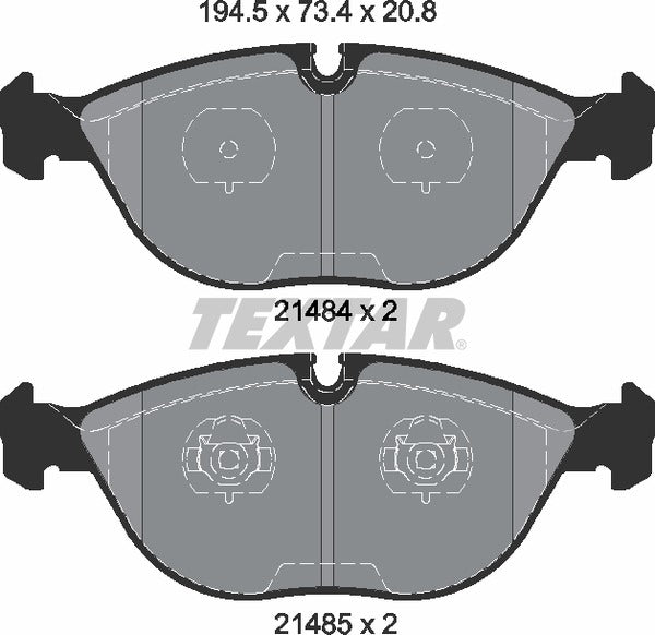 Textar Brake Pad Set - 2148401