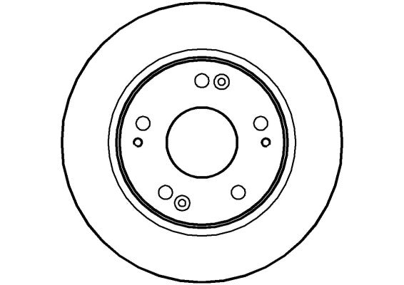Disctech Brake Disc - Fits Honda - ABD2038 - Rear Axle