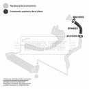 Borg & Beck Heat Exchanger Hose Part No -BTH1022