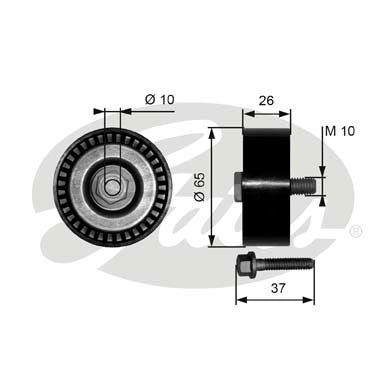 Gates DriveAlign Idler Pulley - T36300