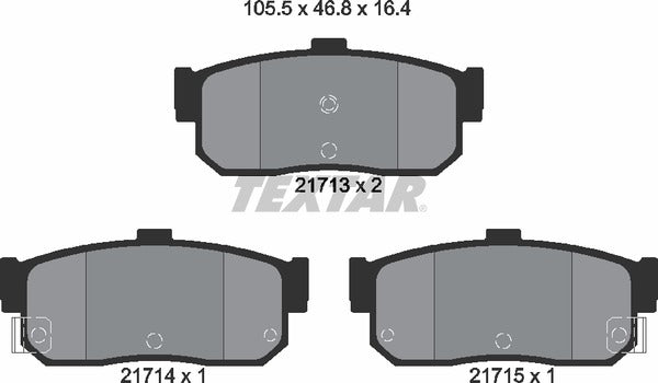Textar Brake Pad Set - 2171301