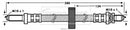 Borg & Beck Brake Hose Part No -BBH6143