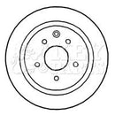 Key Parts Brake Disc Pair Part No -KBD4670
