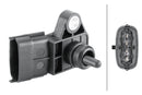 HELLA 6PP 358 152-321 Sensor, boost pressure - 4-pin connector - Bolted