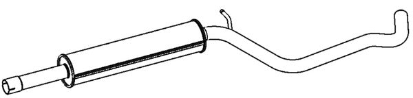 Klarius VW944X - Box With Centre Pipe  - Fits Audi A3 1.4TFSi
