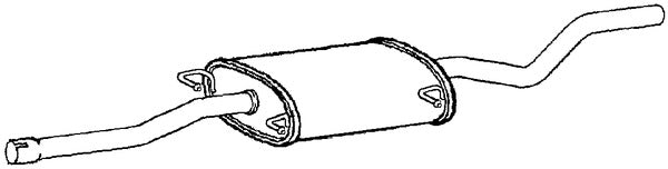 Klarius MZ569H - Box With Centre Pipe  - Fits Mercedes Viano 2.1CDi