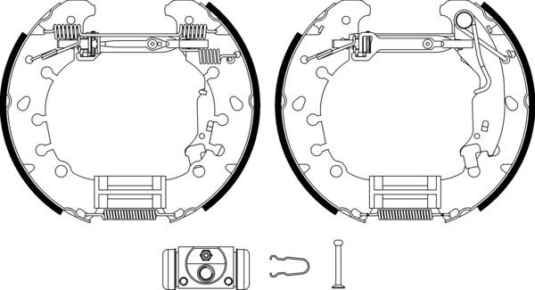 Mintex Brake Shoe Kits fits -Citroën Fiat Opel Peugeot Vauxhall MSP296 (also fits other vehicles)