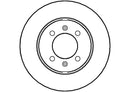 Disctech Brake Disc - Fits Audi, Austin - ABD2642 - Front Axle