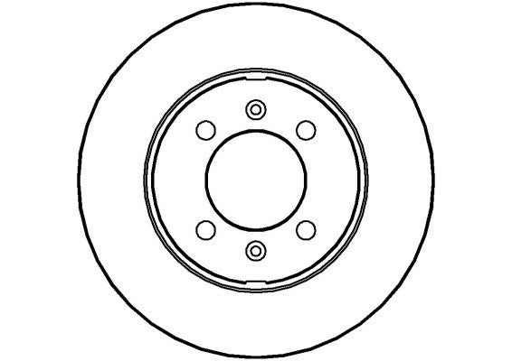 Disctech Brake Disc - Fits Audi, Austin - ABD2642 - Front Axle