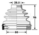 Borg & Beck Cv Joint Boot Kit Part No -BCB6297