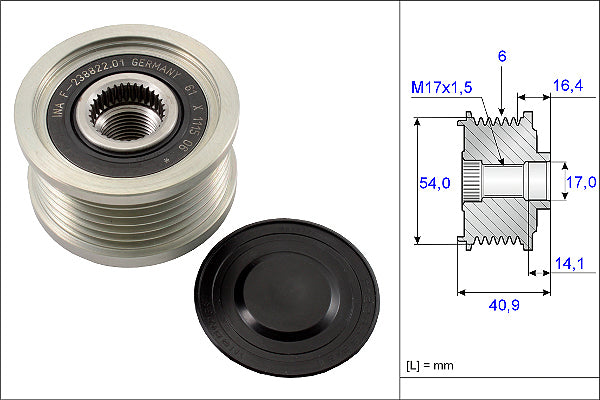 INA Alternator Freewheel Clutch - Part No - 535011210