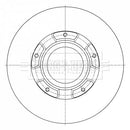 Borg & Beck Brake Disc Single Part No -BBD6073S