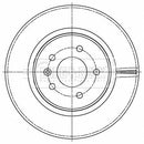 Borg & Beck Brake Disc Pair Part No -BBD5506