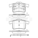 Borg & Beck Brake Pad Set -BBP2831