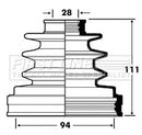 First Line Cv Joint Boot Kit Part No -FCB2877