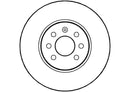 Disctech Brake Disc - Fits Opel - ABD2083 - Front Axle