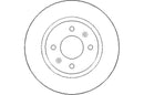 Disctech Brake Disc - Fits Hyundai - ABD2257 - Front Axle