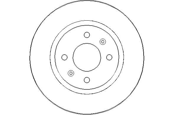 Disctech Brake Disc - Fits Hyundai - ABD2257 - Front Axle