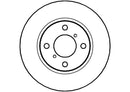 Disctech Brake Disc - Fits Citroën, Opel - ABD2758 - Front Axle