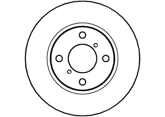 Disctech Brake Disc - Fits Citroën, Opel - ABD2758 - Front Axle