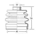 Borg & Beck Cv Joint Boot Kit Part No -BCB2184