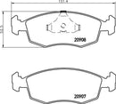Mintex Brake Pad Set fits -Ford TVR MDB1290 (also fits other vehicles)