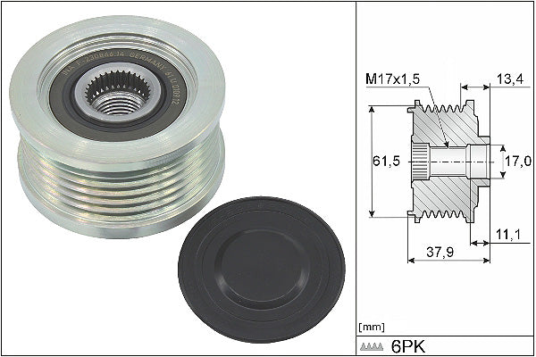 INA Alternator Freewheel Clutch - Part No - 535002310