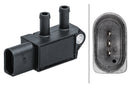 HELLA 6PP 009 409-631 Sensor, exhaust pressure - 3-pin connector - Bolted