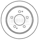 Borg & Beck Brake Disc Pair Part No -BBD5169