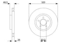 Bosch Brake Disc > Single Bd1172 Part No - 0986479310