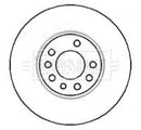 Borg & Beck Brake Disc Pair Part No -BBD4365