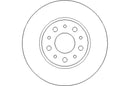 Disctech Brake Disc - Fits Fiat - ABD3159 - Rear Axle