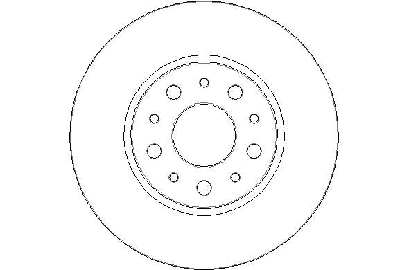 Disctech Brake Disc - Fits Fiat - ABD3159 - Rear Axle