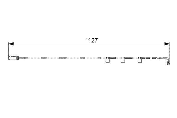 Bosch Wear Sensor F.Brake Pad Ap331 Part No - 1987473059