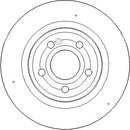 Disctech Brake Disc - Fits Ford, Mercedes-benz - ABD3838 - Rear Axle