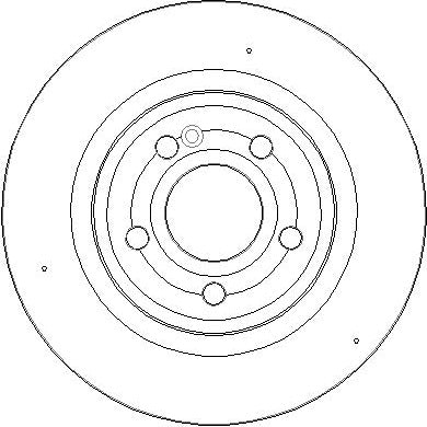 Disctech Brake Disc - Fits Ford, Mercedes-benz - ABD3838 - Rear Axle