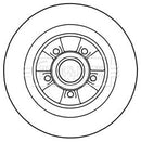 Borg & Beck Brake Disc Single Part No -BBD5974S